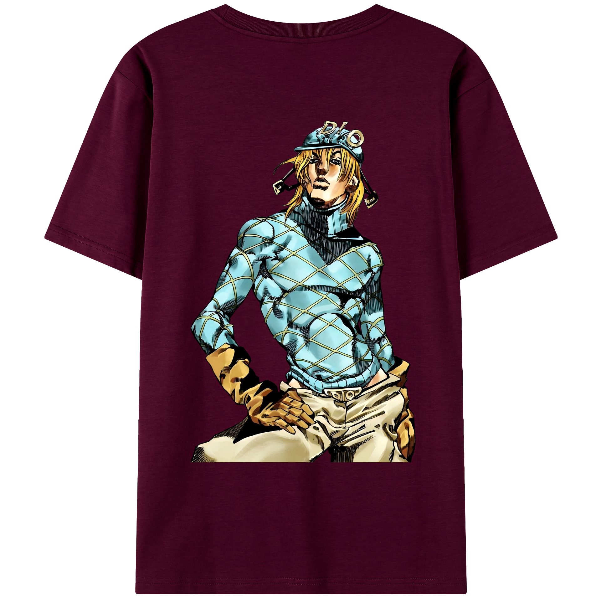 （画像用） ジョジョの奇妙な冒険 ディオ?ブランドー JoJo's Bizarre Adventure Dio Brando レディース半袖Tシャツ(バックプリント)